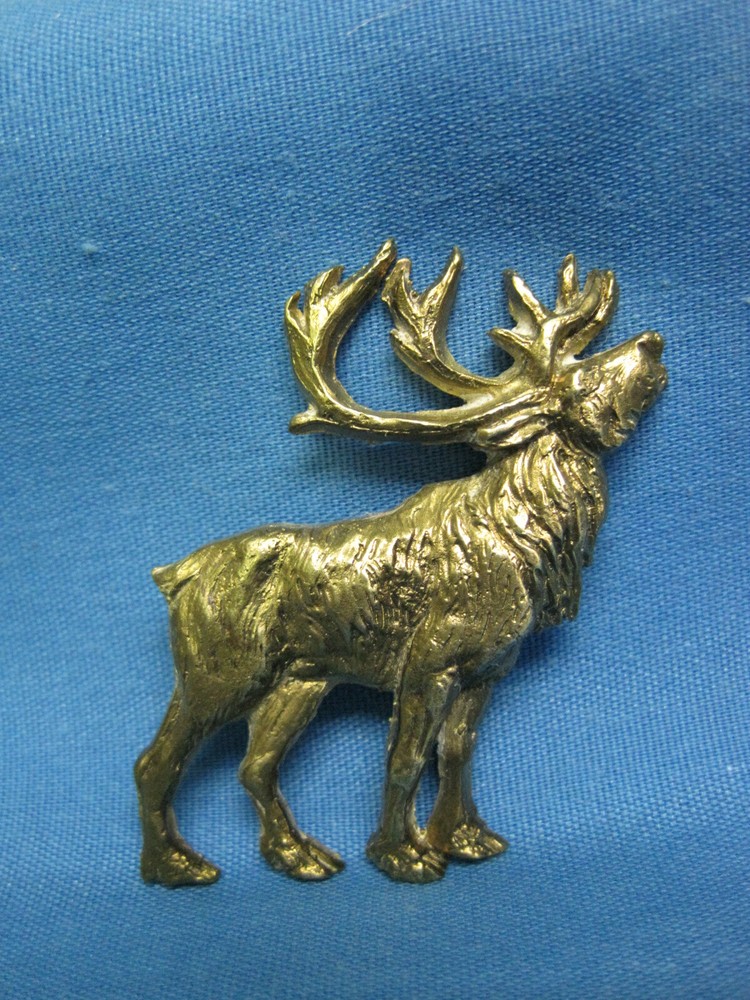 Bronze. Onlay. Plaque. Elk. The USSR.