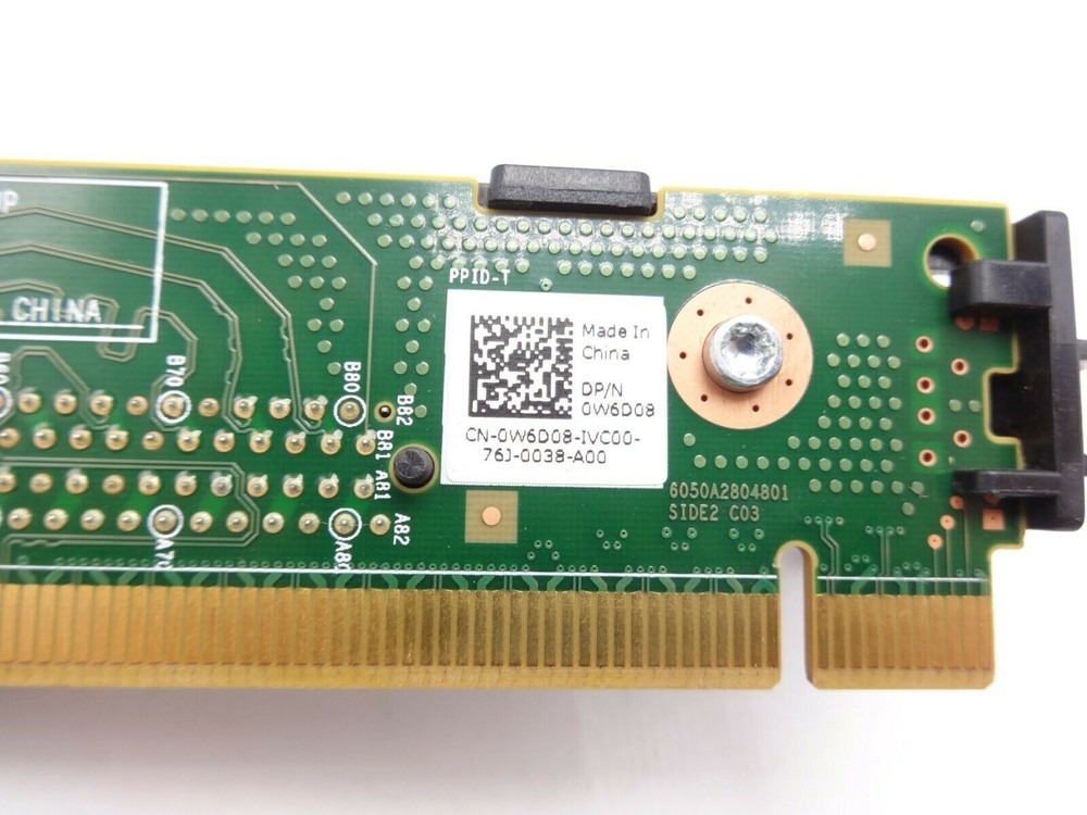 Dell W6D08 R640 Riser 2 PCIe Card