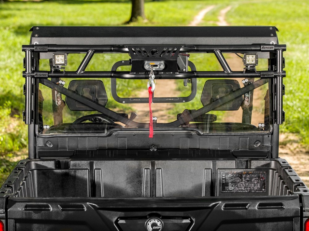 SuperATV Game Loader Rack for Can-Am Defender with 2 Cube Lights