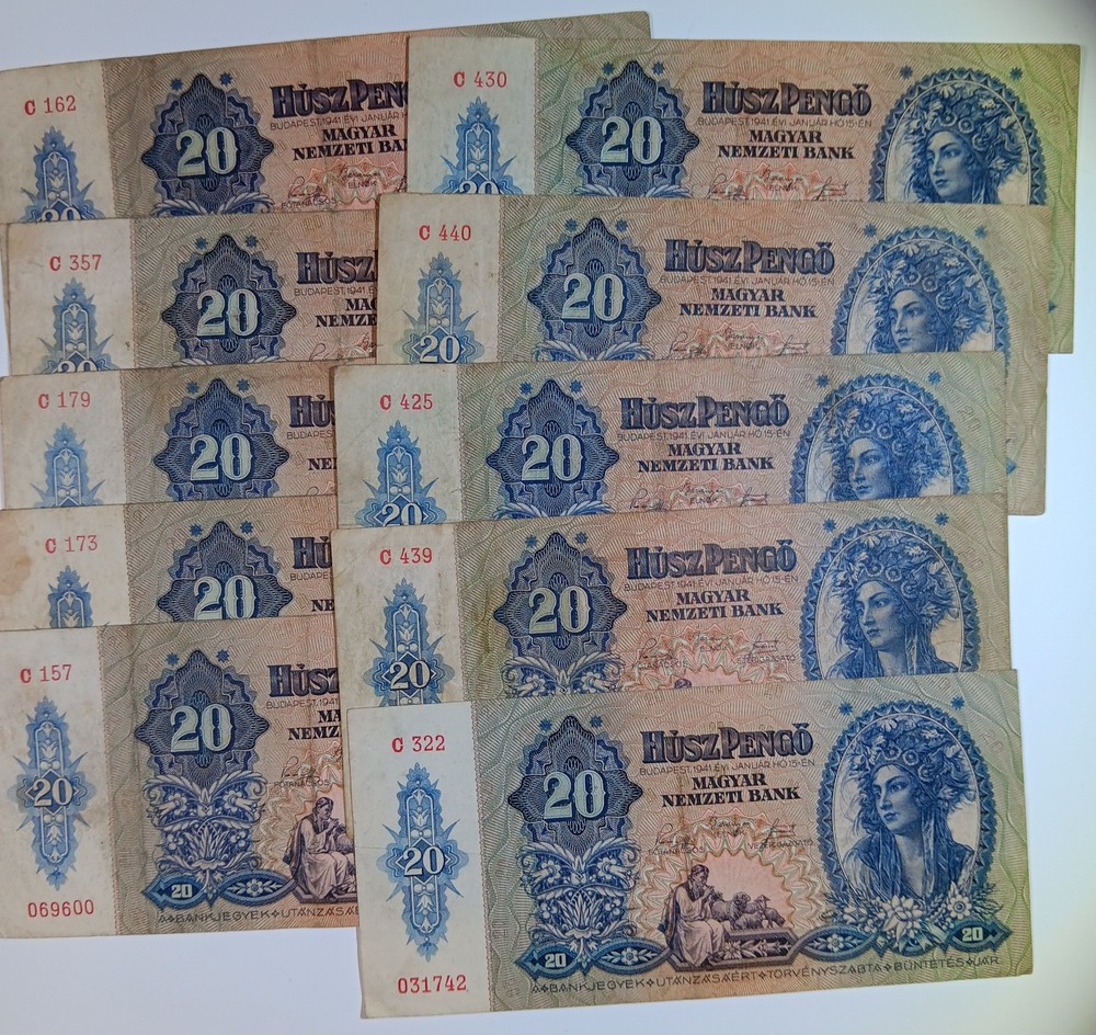 1941 HUNGARIAN 20 Pengo.