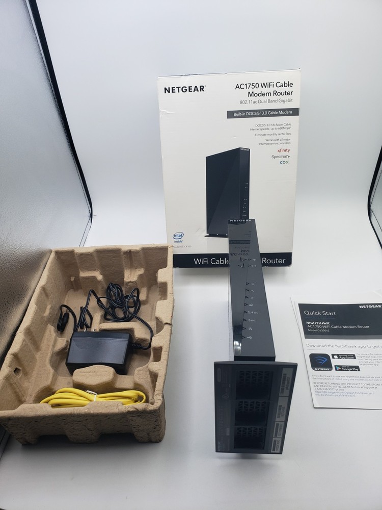 NETGEAR AC1750 Wi Fi Cable Modem Router Open Box!