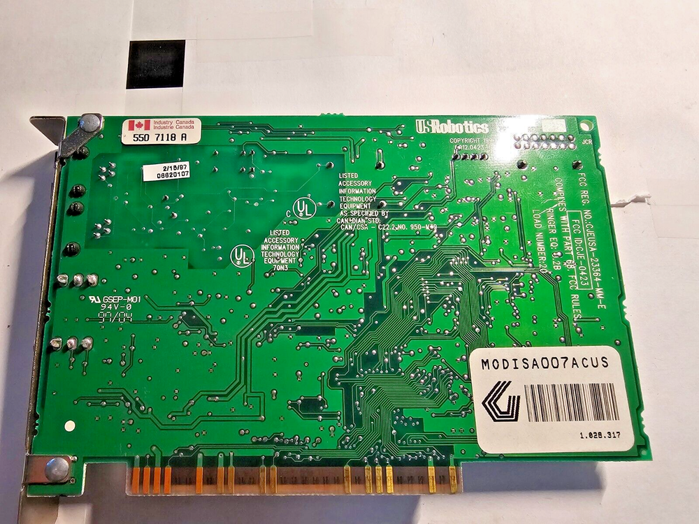 US Robotics Gateway 2000 Telepath 33.6 Modem Card