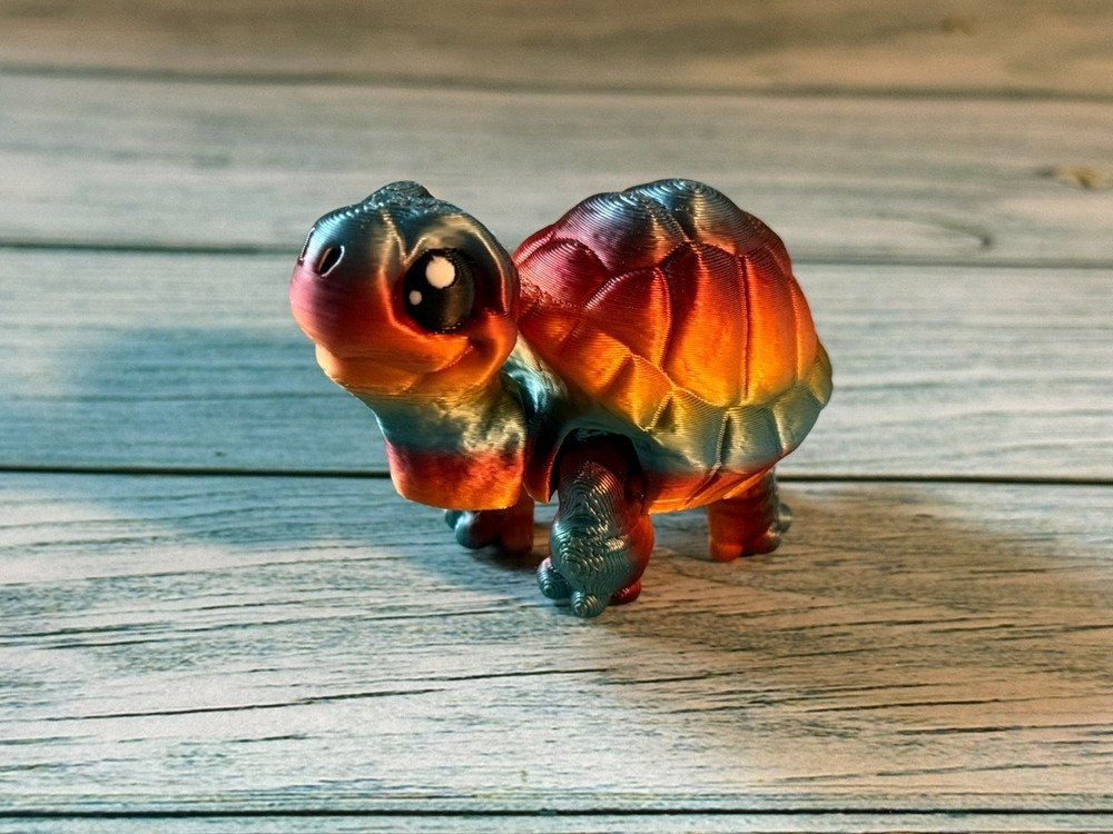 Tiny Turtle – 3D Printed – Cute Turtle Collectible – 3” x 2”