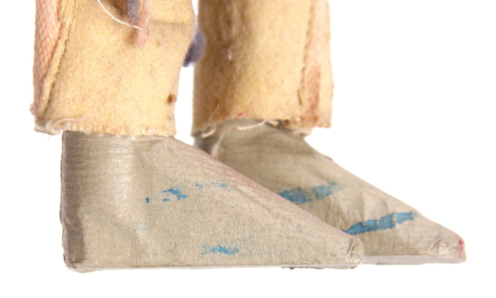 Antique Handmade Native American Navajo Skookum Bully Doll Wrapped in Blanket