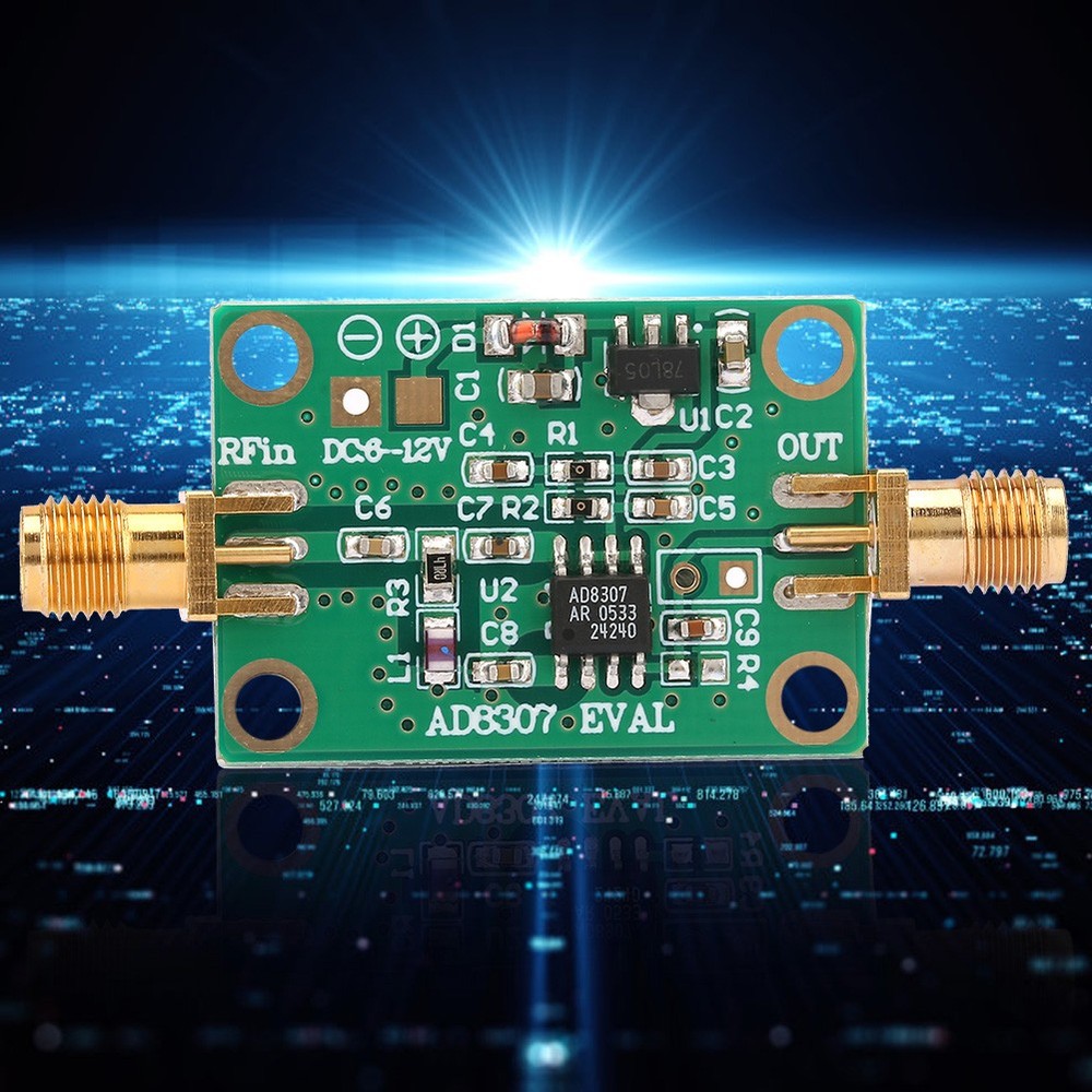AD8307 RF Power Meter Logarithmic Testing Detector 0.1-600M -75~+15dBm Module⊹