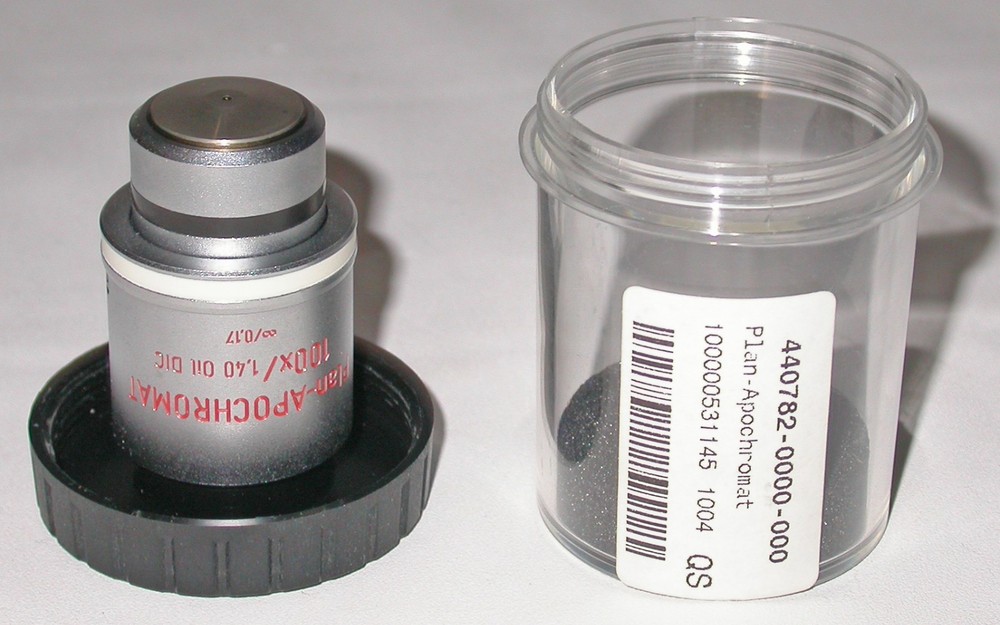 Zeiss Plan Apochromat 100x DIC Objective 1.4 NA - RMS Threads