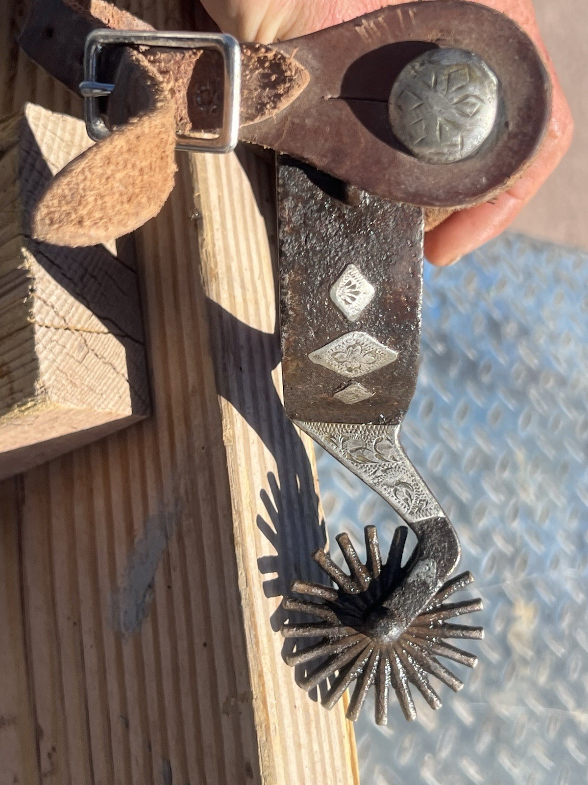 One Of A Kind, Crockett Spurs, Early Old School Cowboy