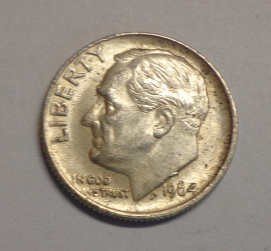 1964  Roosevelt Dime 90% Silver