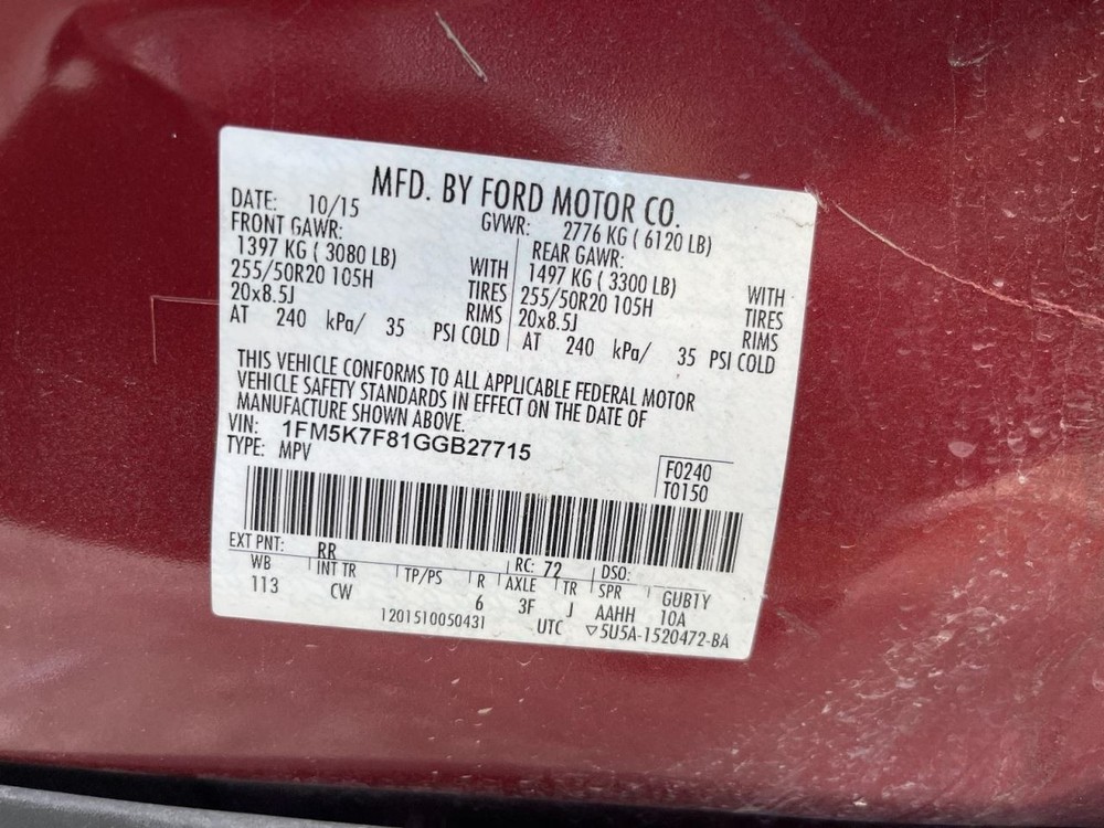 Sun Visor Driver With Illumination Fits 16-19 EXPLORER 989032