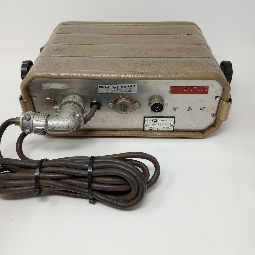 Decatur Radar MVR Decatur Electronics UNTESTED