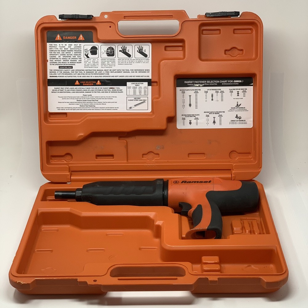 Ramset 16942 Cobra+ Plus 0.27 Caliber Semi-Automatic Powder-Actuated Tool READ*