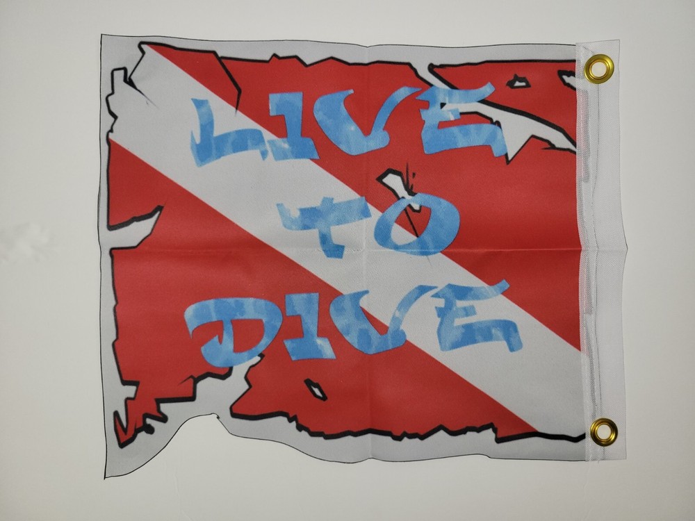 Live To Dive Dive Flag