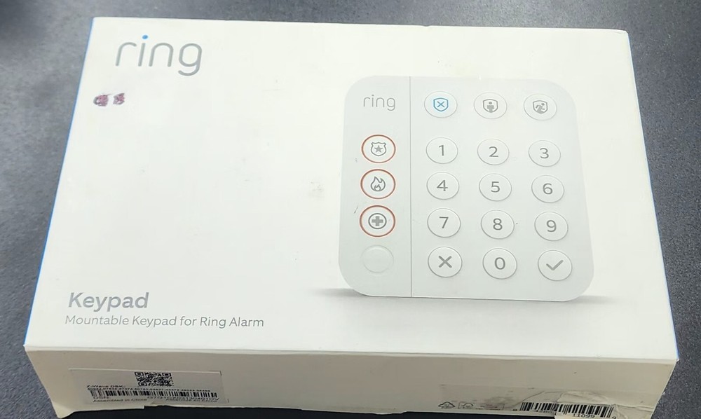 RING Mountable Keypad ALARM KEYPAD ( for Ring Alarm), White,