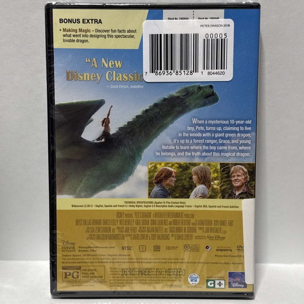 Pete's Dragon (DVD, 2016)