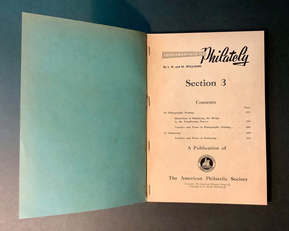 FUNDAMENTALS OF PHILATELY Vols 3-5 1964-68 APS Generously Illustrated Softcover