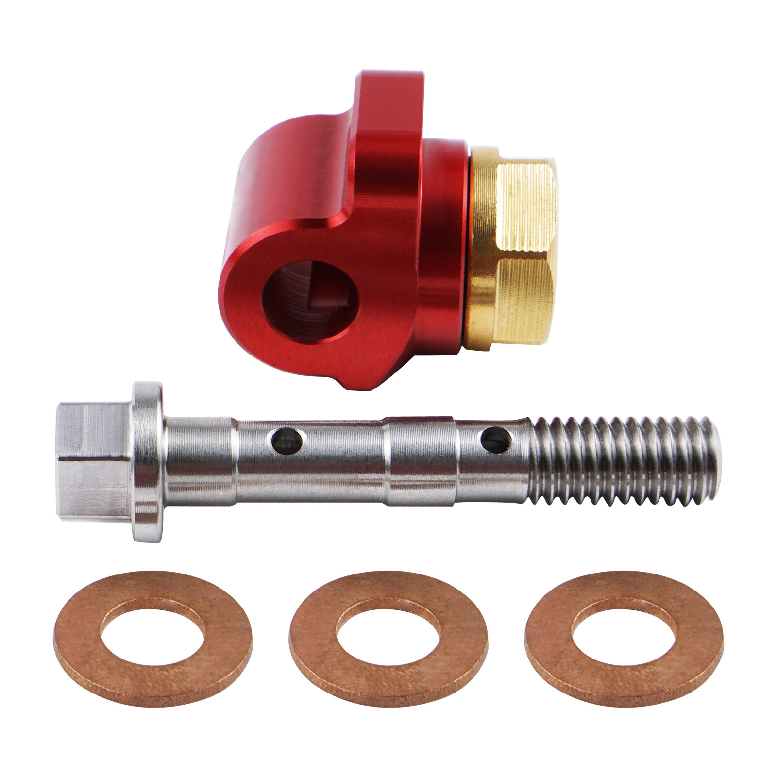 NICECNC Banjo Bolt Oil Sight Glass Screw Kit For Honda XR 650L XR 600R 1985-2025