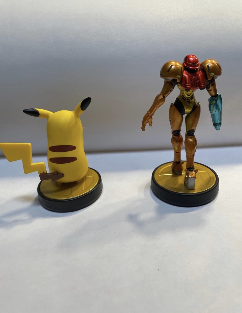 Samus and pikachu amiibo