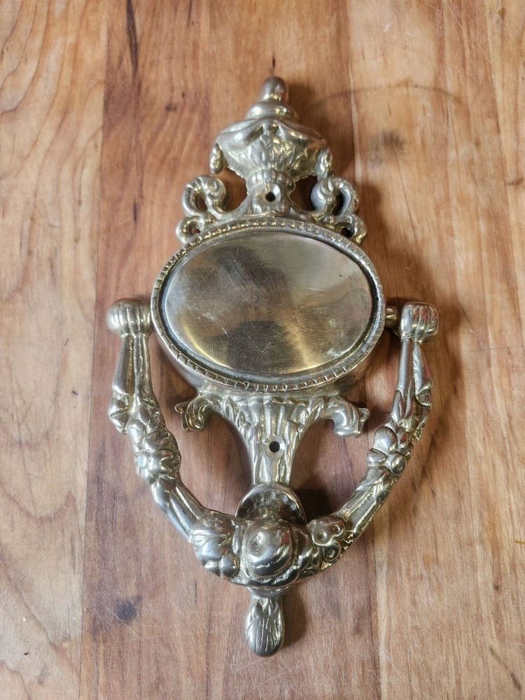 Antique Reproduction Solid Brass Door Knocker