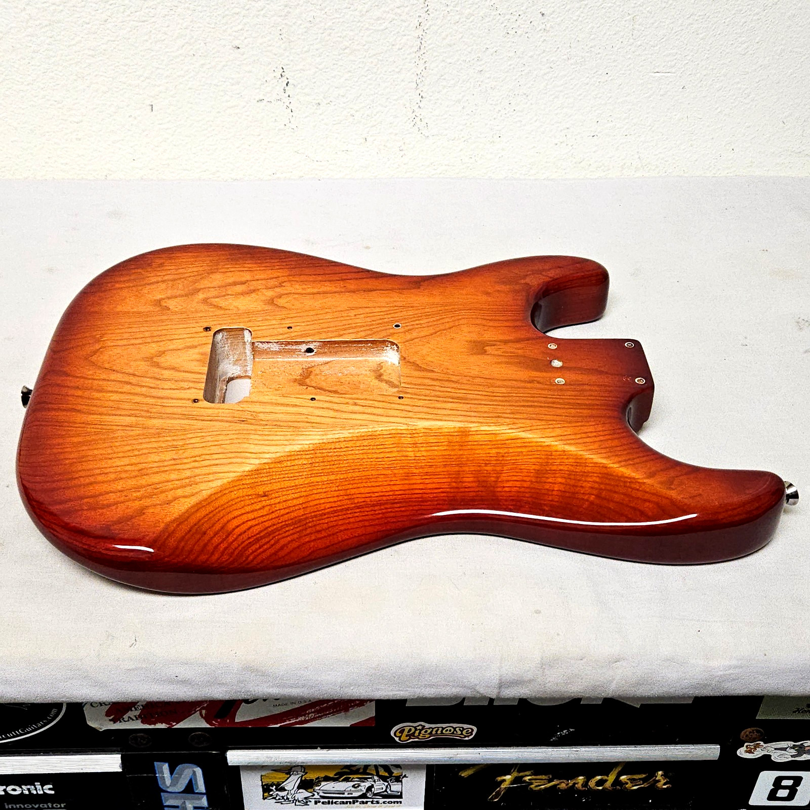 2008 Fender American Standard Strat Ash Body Sienna Sunburst - USA Stratocaster