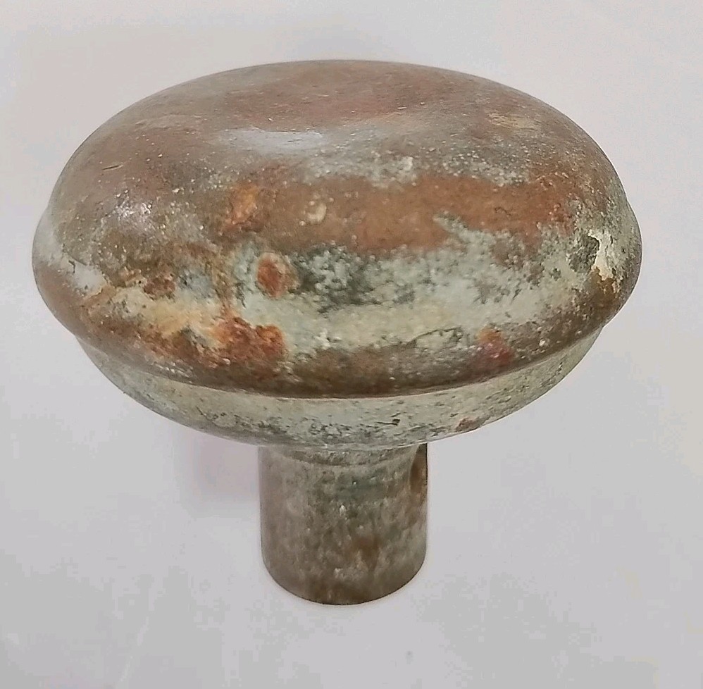 Antique 3 brass door knobs, 2 brass back plates