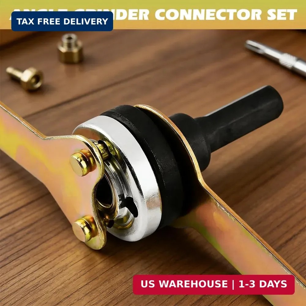 10mm 5Pcs Drill to Angle Grinder Adapter Set – Variable Rod Converter Tool