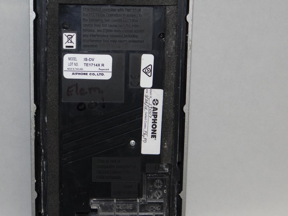 Aiphone IS-DV Surface Mount Video Door Station Camera *UNTESTED*