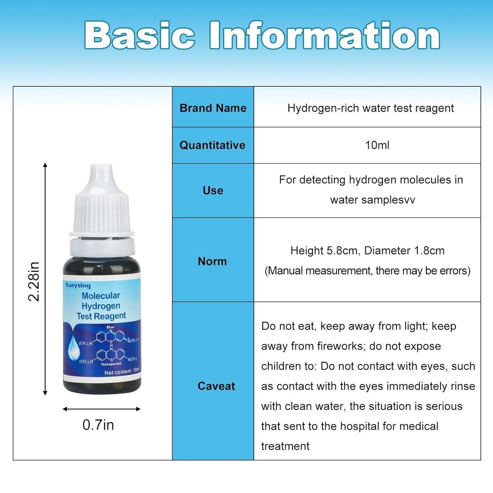 Dissolved Hydrogen Reagent Set - Includes Beakers & Precision Dropper
