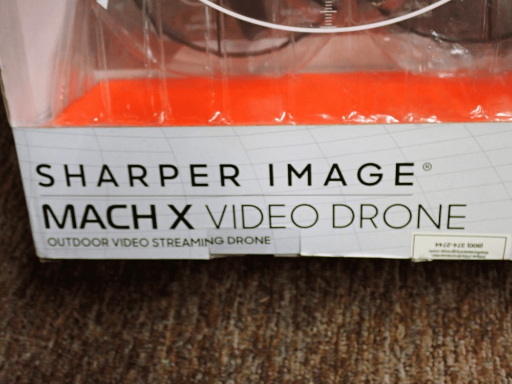 Sharper Image Mach X Video Streaming Quadcopter Drone with Camera