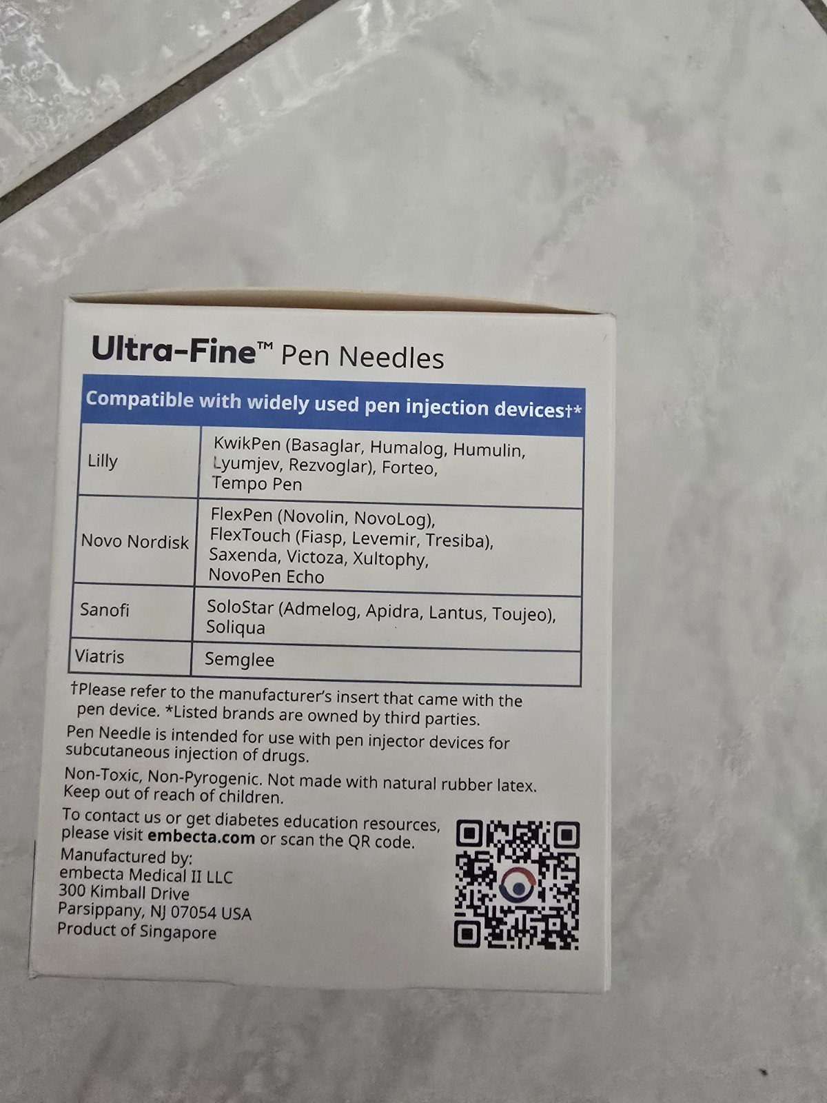 31G X 8mm Pen Tip Full Unopened Box, Universal Fit