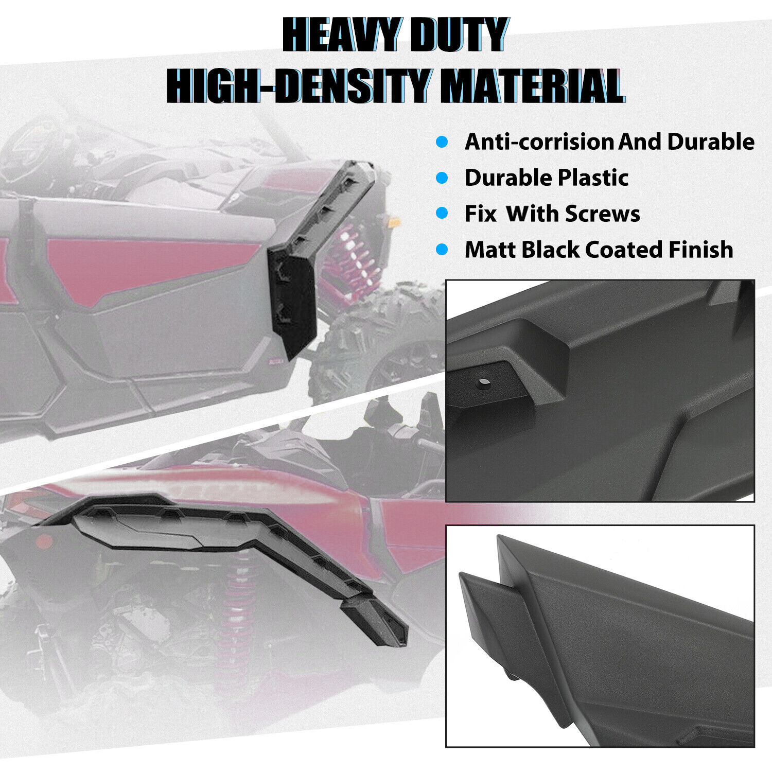 Super Extended Fender Flares For 2017-2024 Can-Am Maverick X3 /MAX #715002973