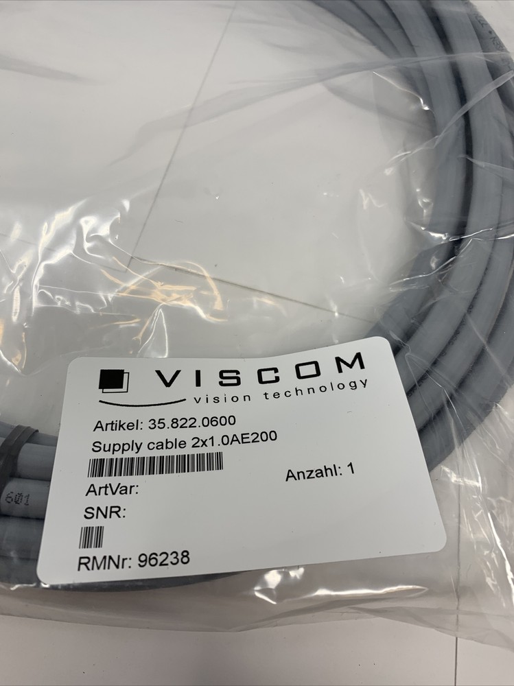 Viscom Vision Technology Supply Cable 35.822.0600 (Brand New)