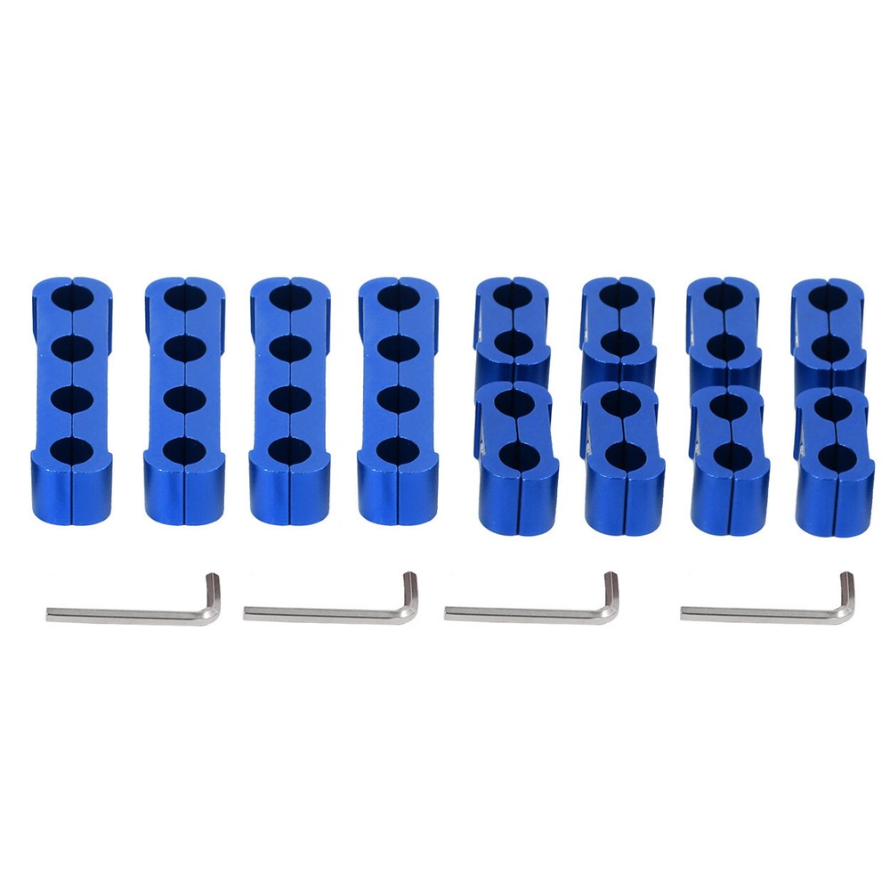 Spark Plug Heat Shield Protector Engine Spark Plug Wire Separator Blue 20Pcs
