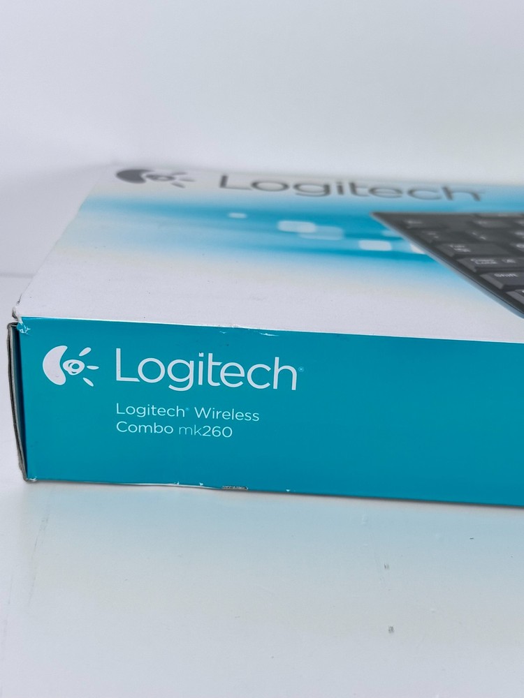 Logitech MK260 Wireless Keyboard Mouse Combo Black USB Receiver Open Box