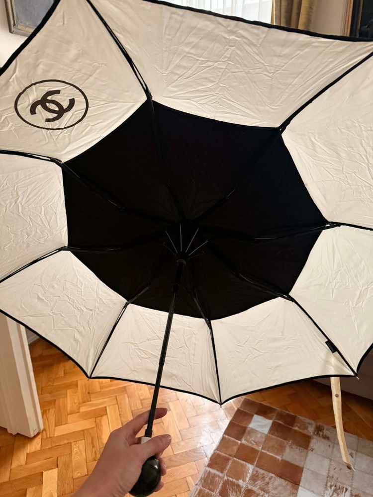 Rare vintage authentic Chanel umbrella – chic statement piece