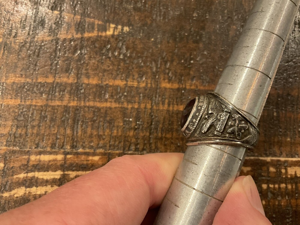 ORIGINAL WWII USAAF SCARCE BOMBARDIER RING STERLING