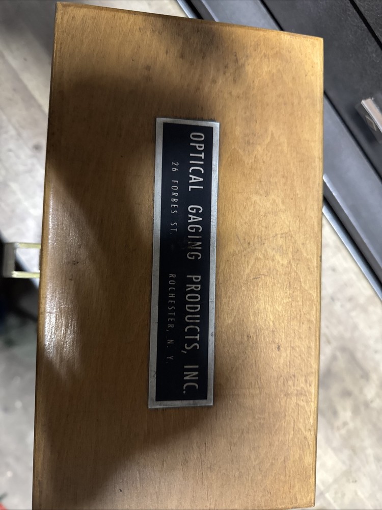 Optical Gaging Products, Inc. Empty Box