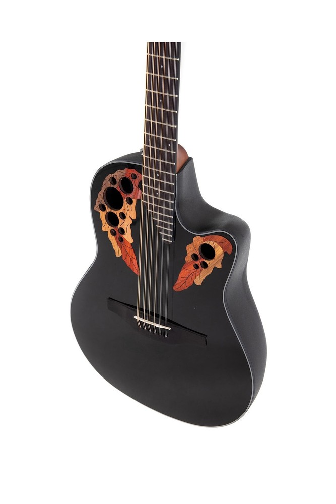 Ovation Elite Celebrity Mid-depth 12-string Black