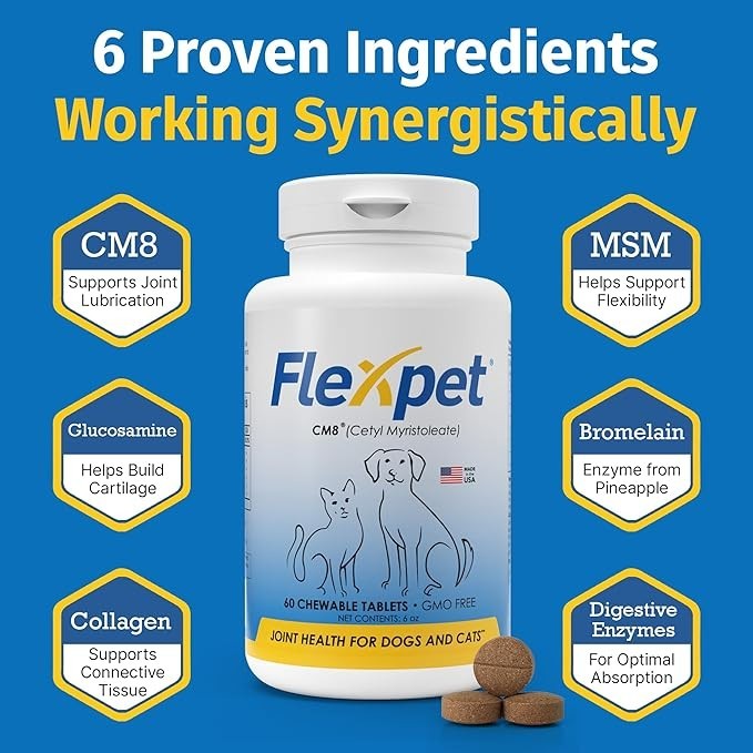 Flexpet with CM8 - Regular Strength 180 count