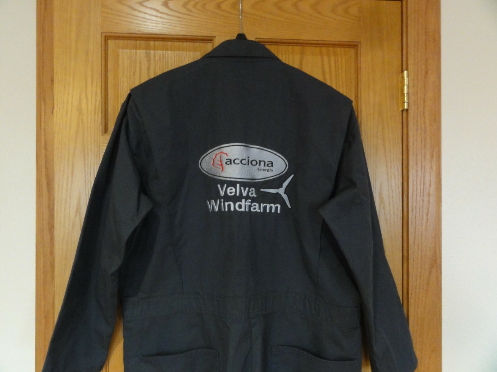 Red Kap Coveralls Acciona Velva Windfarm Logo Turbine Wind Farm Power Size 50-RG