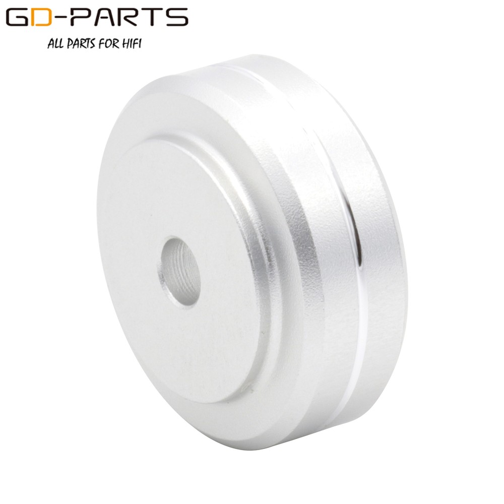 20x8mm Mini Solid Aluminum Isolation Stand Pad Damper Feet Floor Base Silver 4PC
