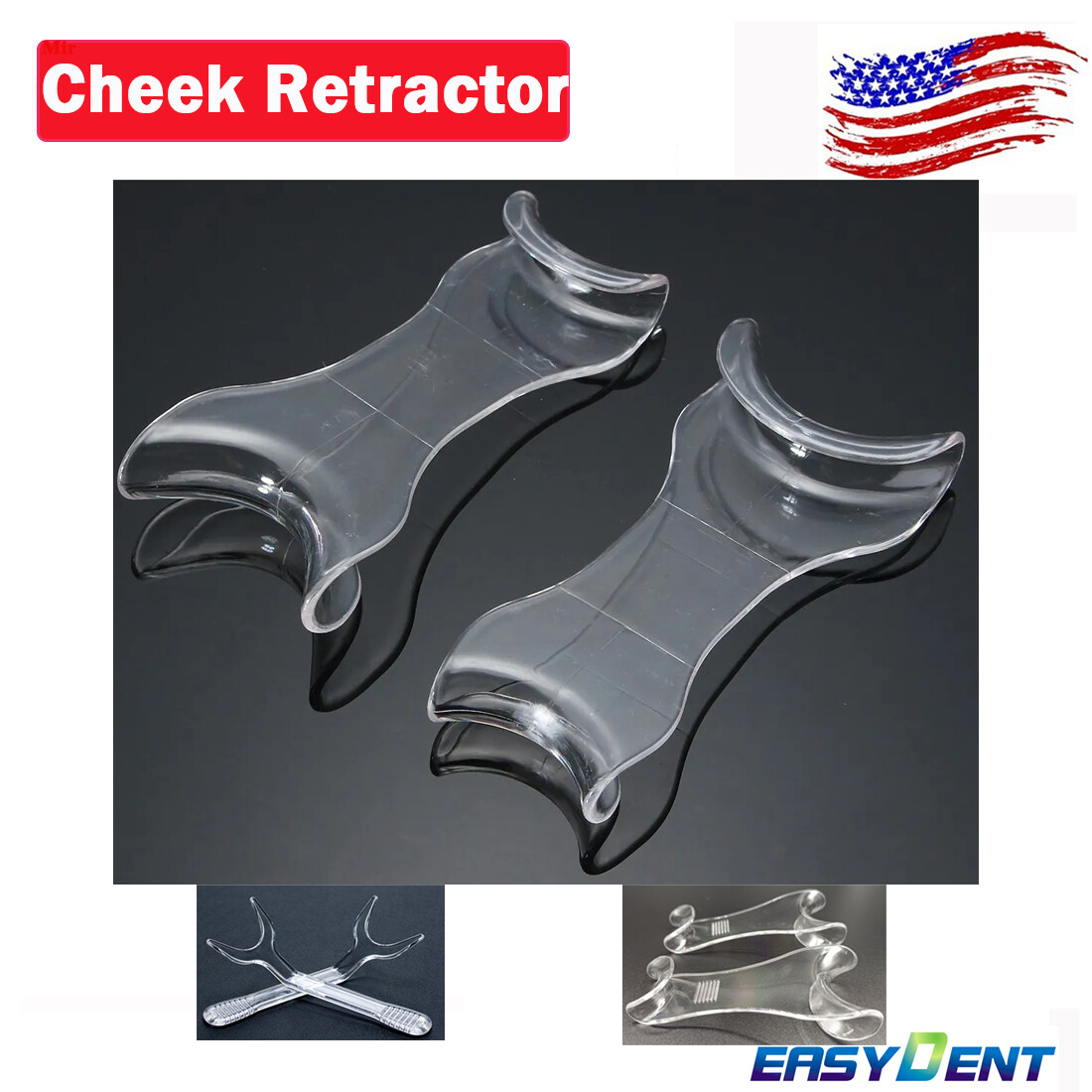 Dental Orthodontic Cheek Lip Retractor Double-Head Mouth Opener Photography