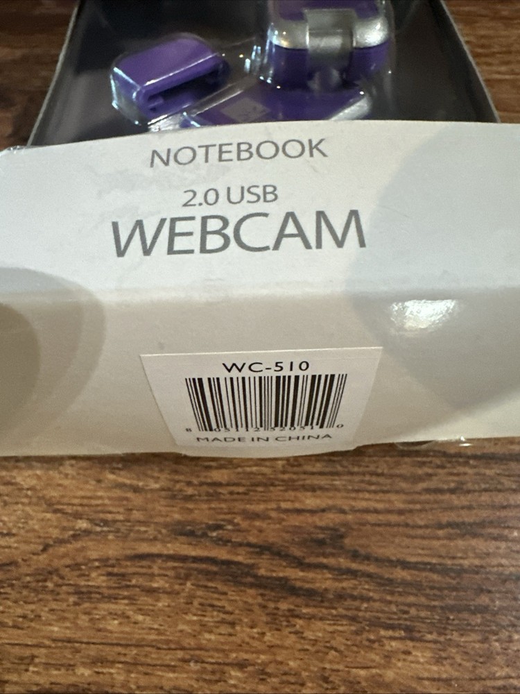 Case Logic Notebook 2.0 USB Webcam Built in Mic Software Plug & Play Purple