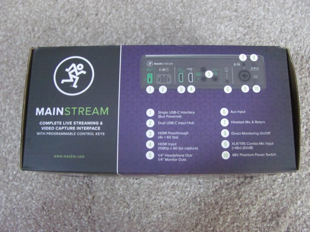 New Mackie MainStream Complete Live Streaming and Video Capture Interface