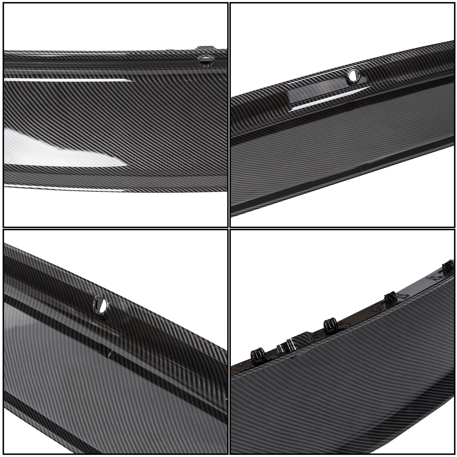 FOR 2015-2023 19 FORD MUSTANG CARBON FIBER LOOK TRUNK DECKLID PANEL TRIM COVER