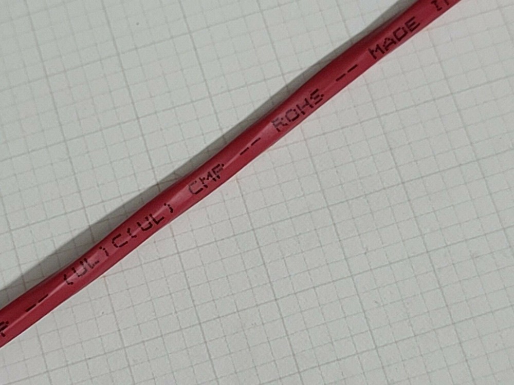 Carol E3506S 18/6C Solid Plenum Fire Alarm Security Cable Wire FPLP Red /50ft