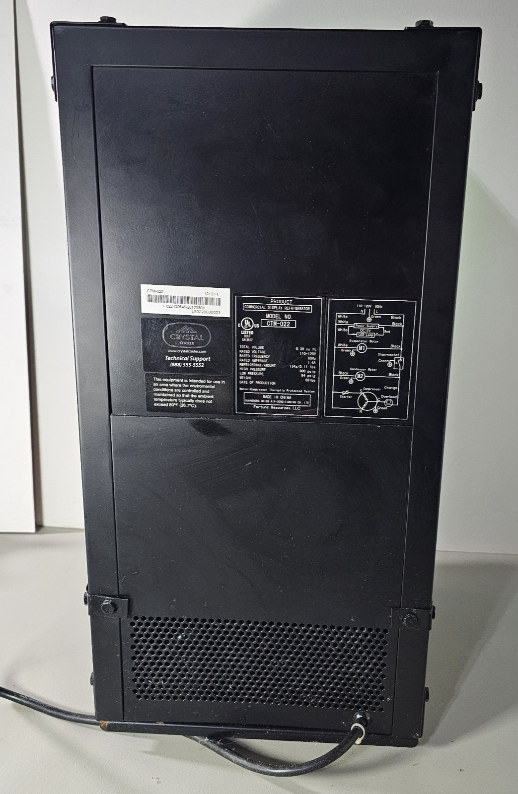 Monster Energy Mini Fridge Desktop Storage Countertop Display 11x11x22 Lit Door