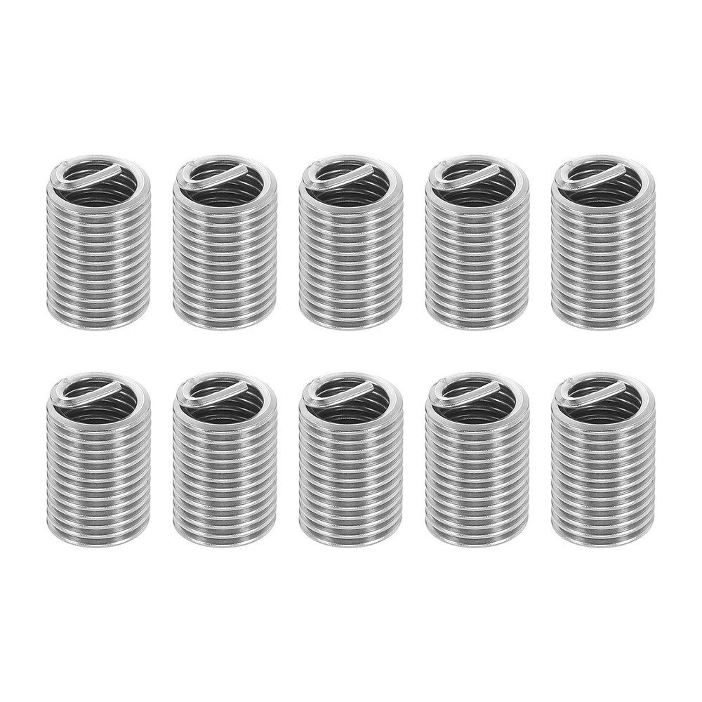 10pcs Wire Thread Inserts 7/16-14 UNC 2.5D 27.8mm Helical Threaded Sleeve
