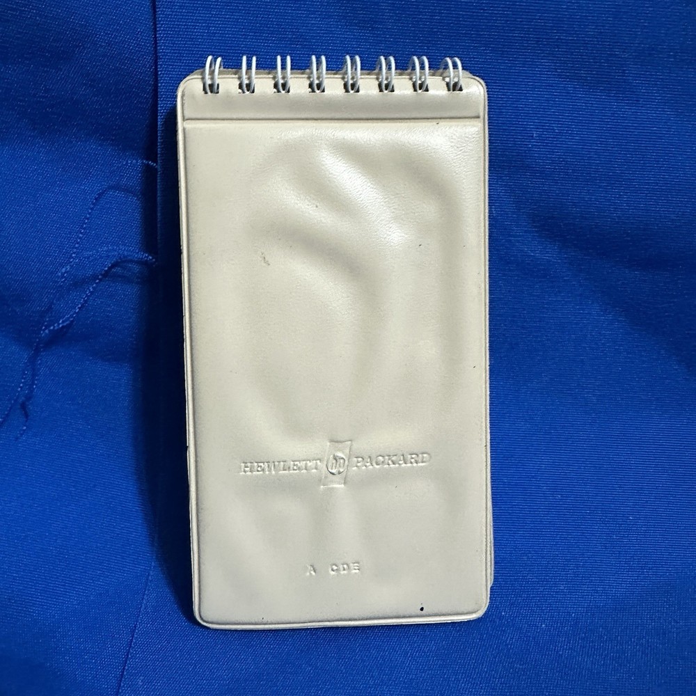 Vintage HP Hewlett-Packard Blank Program Cards Case w/ Handwritten Programs