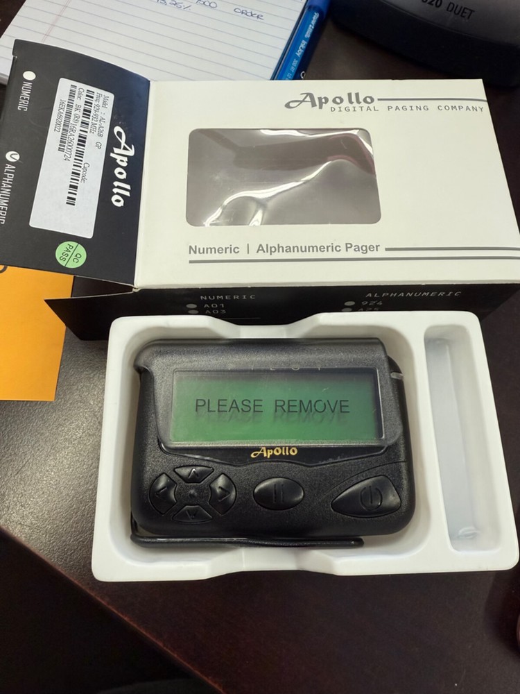 Apollo Alphanumeric Pager Pilot Gold Series