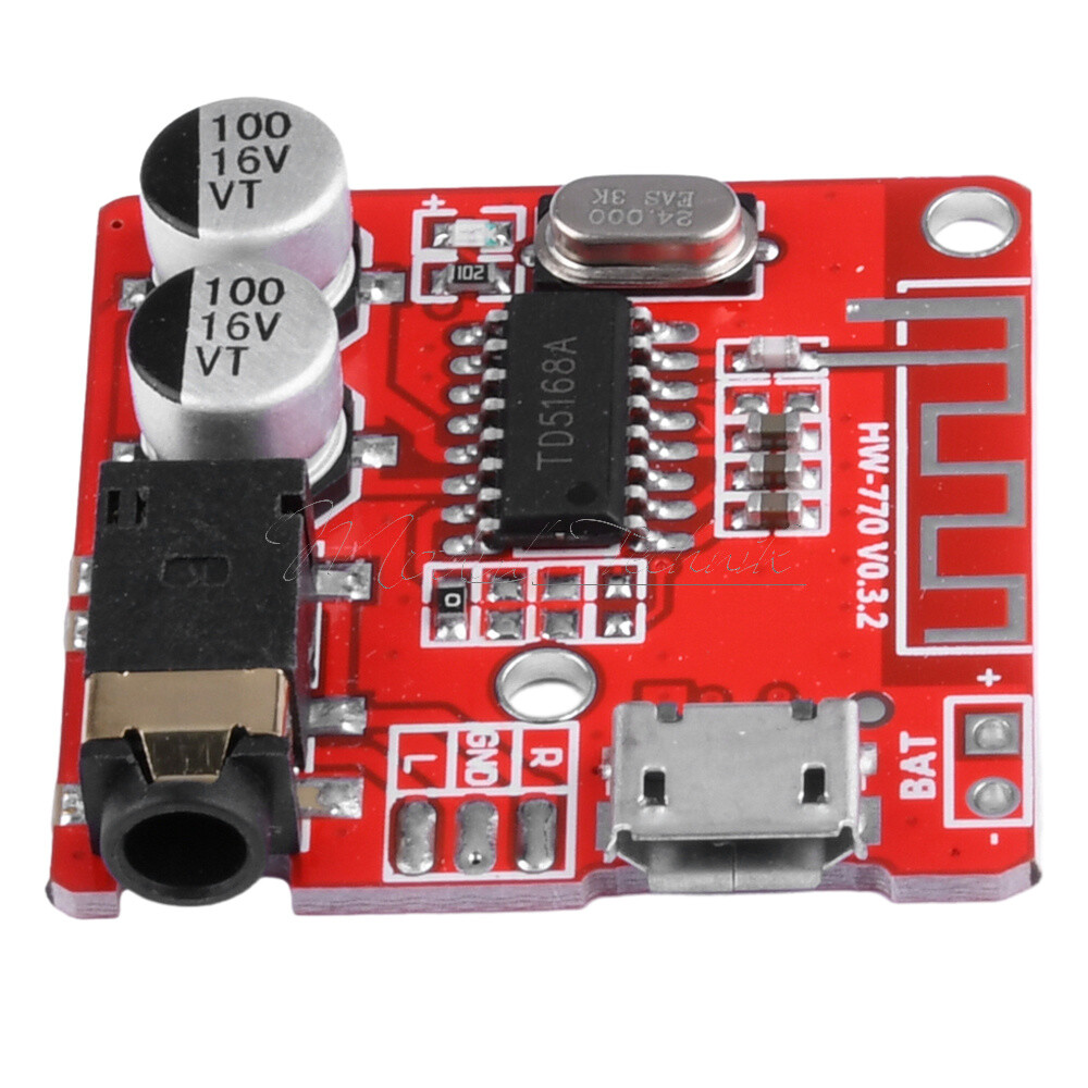 2PCS 3.7V-5V Mini Bluetooth 5.0 Audio Receiver MP3 Decoder Amplifier Board